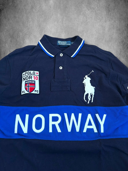 Polo Ralph Lauren Big Pony "NORWAY" Country Long Sleeve Polo