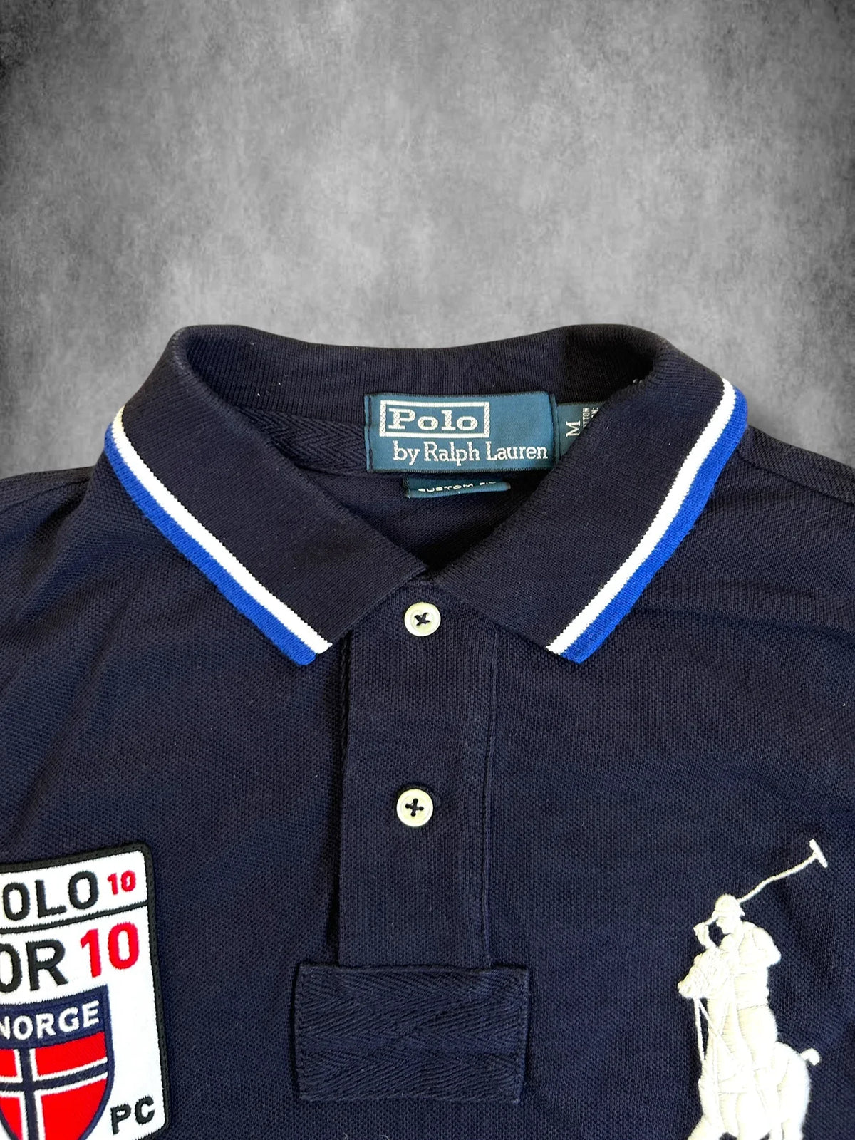 Polo Ralph Lauren Big Pony "NORWAY" Country Long Sleeve Polo