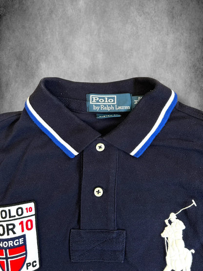 Polo Ralph Lauren Big Pony "NORWAY" Country Long Sleeve Polo
